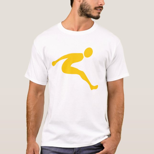 Camiseta Salto de longitud - Ámbar (Anverso)