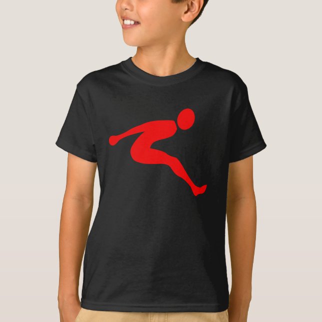 Camiseta Salto de longitud - rojo (Anverso)