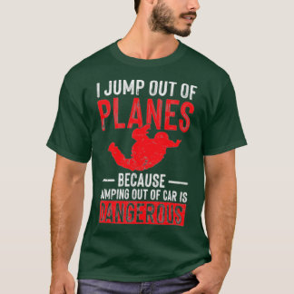 Camiseta Salto De Los Aviones Buceando Paracaidista