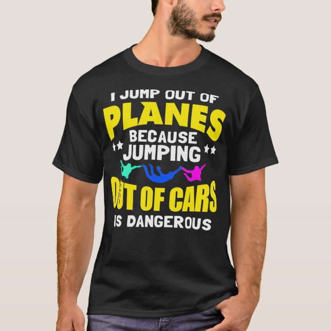 Camiseta Salto De Los Aviones En Skydiving (Anverso)