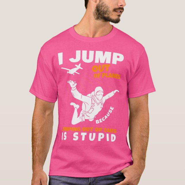 Camiseta Salto De Los Aviones Skydiver Paracaídas Buceo (Anverso)