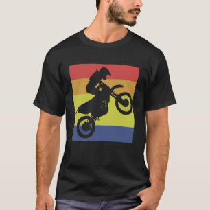 Camiseta Salto de Motocross Retro Freestyle Todo Terreno Ai