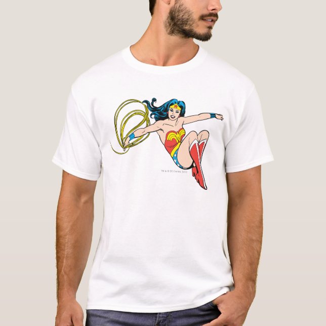 Camiseta Salto de mujer maravilla (Anverso)