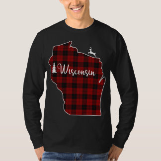 Camiseta Salto de Navidad para mamá Wisconsi, árbol de cier