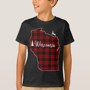 Camiseta Salto de Navidad para mamá Wisconsi, árbol de cier