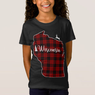 Camiseta Salto de Navidad para mamá Wisconsi, árbol de cier