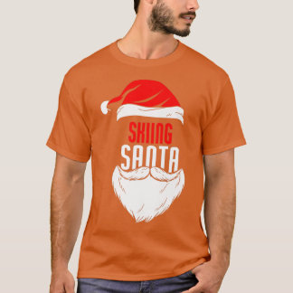 Camiseta Salto de Navidades de Santa Claus en esquí - Skie 
