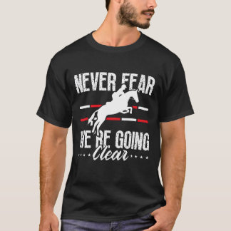 Camiseta Salto de obstáculos Nunca Temor Eran Caballos Salt