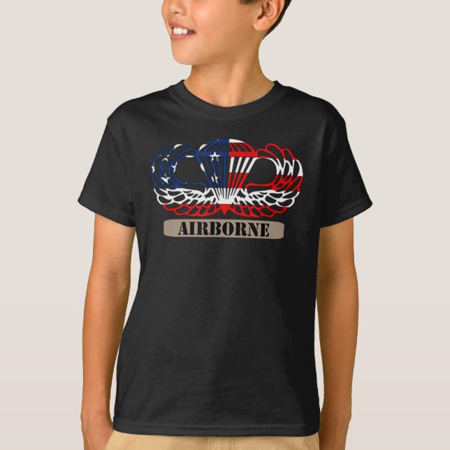 Camiseta Salto de Paracaidista Aéreo (Anverso)