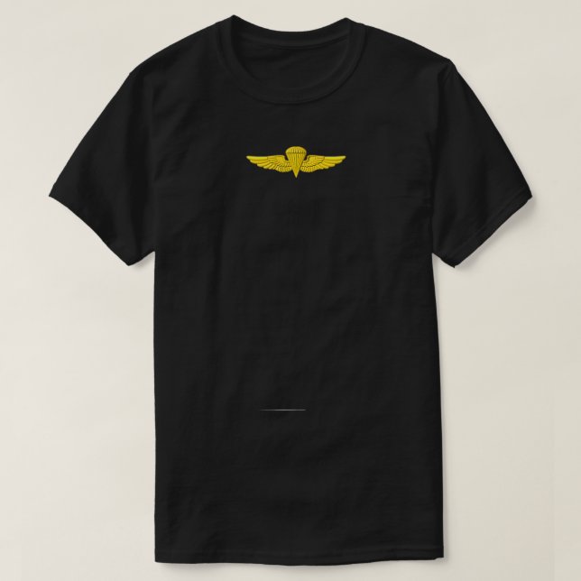 Camiseta Salto de paracaidistas navales en paracaídas aéreo (Diseño del anverso)