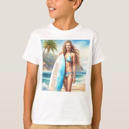 Camiseta salto de punto de acción chica