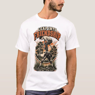 Camiseta Salto de rana clásico Vintage amistad de la infanc