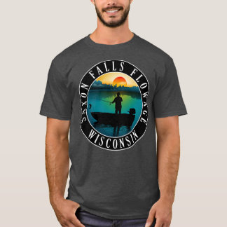 Camiseta Salto de Saxon Flowe Pesca Wisconsin