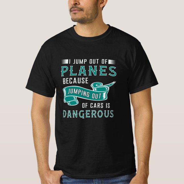 Camiseta Salto De Skydiver De Aviones En Skydive (Anverso)