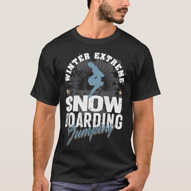 Camiseta Salto de Snowboard (Anverso)