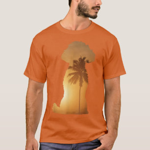 Camiseta Salto de sol de verano en la playa del perro 