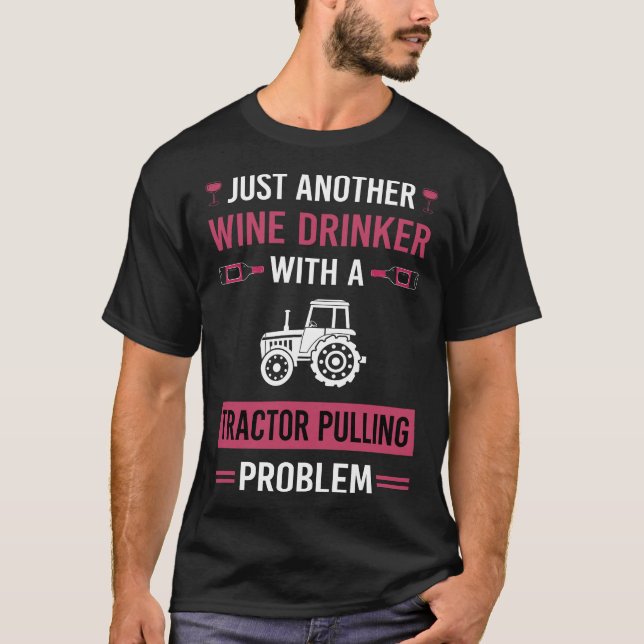Camiseta Salto de tractores de dragado de vino (Anverso)