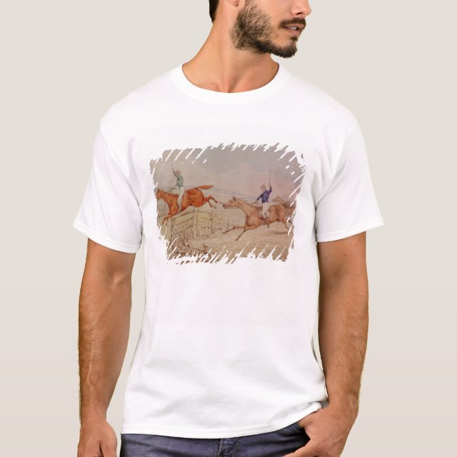 Camiseta Salto de una cerca (Anverso)
