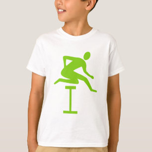 Camiseta Salto de vallas - Verde marciano