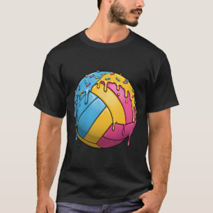 Camiseta Salto De Voleibol De Crema De Hielo Con Rocios Col