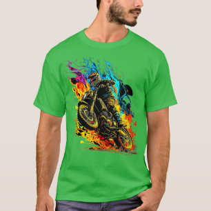 Camiseta Salto de vuelo de motocross Dirt Bike Carreras Sup