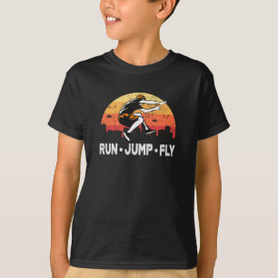 Camiseta Salto de vuelo de Parkour Run
