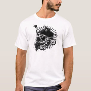 Camiseta Salto del Grunge del motocrós
