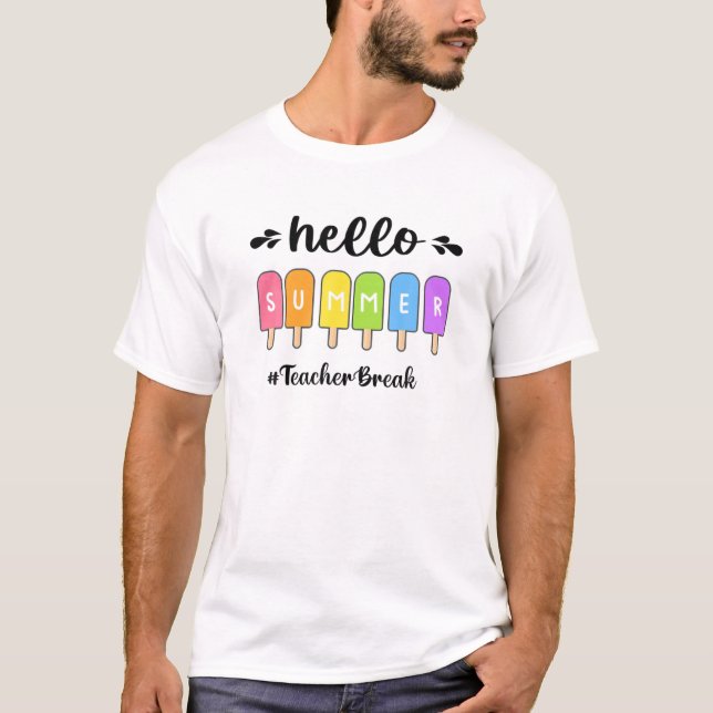 Camiseta Salto del profesor de helado de verano (Anverso)