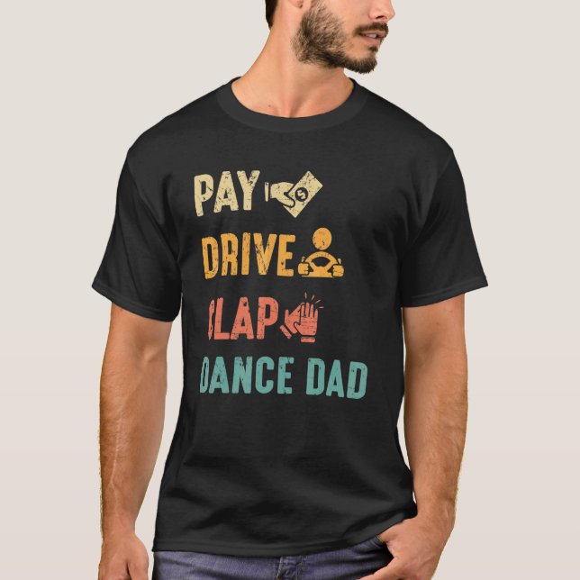 Camiseta Salto en auto bailando papá bailando bailando el d (Anverso)