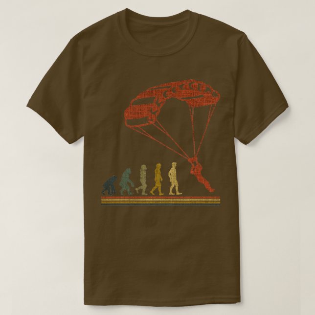 Camiseta Salto en paracaídas de evolución (Diseño del anverso)