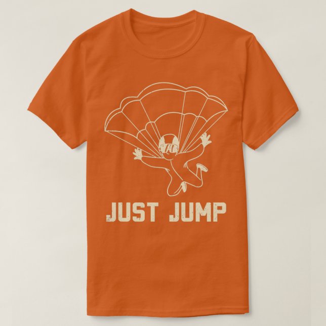 Camiseta Salto en paracaidismo (Diseño del anverso)