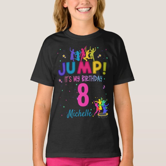 Camiseta Salto Fiesta Es mi cumpleaños Trampoline Bonza (Anverso)