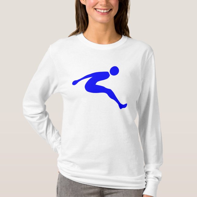 Camiseta Salto largo - Azul (Anverso)