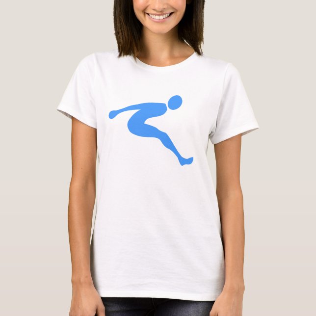 Camiseta Salto largo - Azul bebé (Anverso)