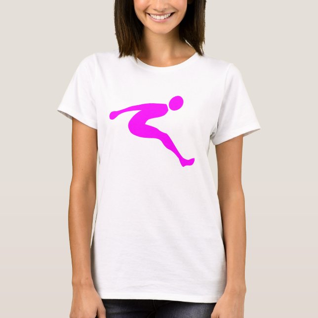 Camiseta Salto largo - Magenta (Anverso)