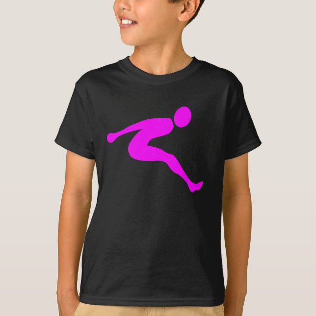 Camiseta Salto largo - Magenta (Anverso)