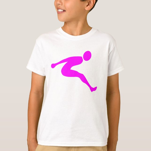 Camiseta Salto largo - Magenta (Anverso)
