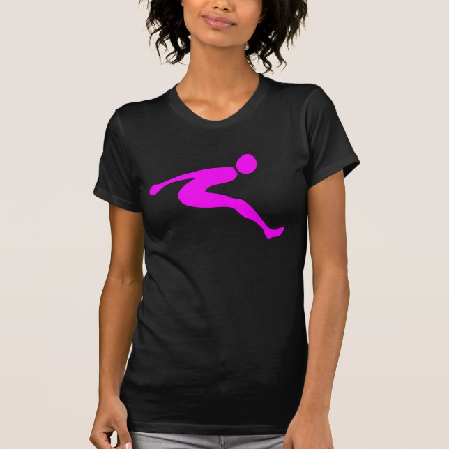 Camiseta Salto largo - Magenta (Anverso)