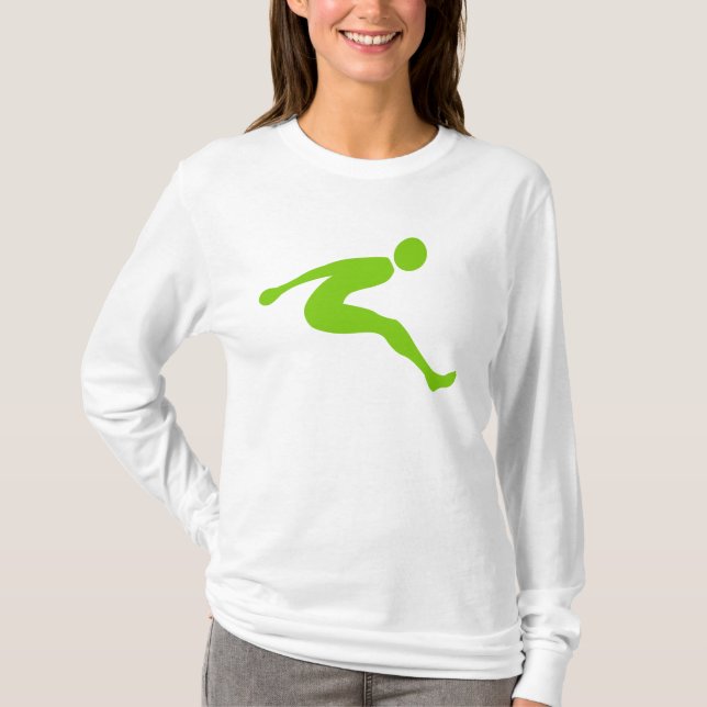 Camiseta Salto largo - Martian Green (Anverso)