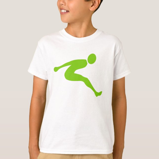 Camiseta Salto largo - Martian Green (Anverso)