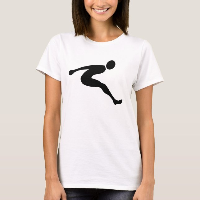 Camiseta Salto largo - Negro (Anverso)
