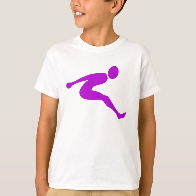 Camiseta Salto largo - Púrpura (Anverso)