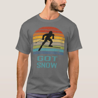 Camiseta Salto largo retro en esquí