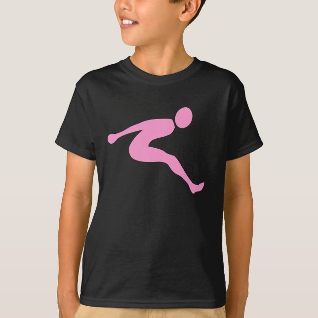 Camiseta Salto largo - Rosa (Anverso)