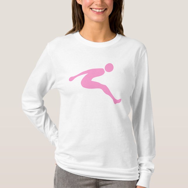 Camiseta Salto largo - Rosa (Anverso)