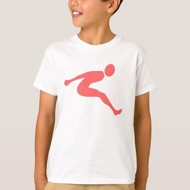 Camiseta Salto largo - Rosa tropical (Anverso)