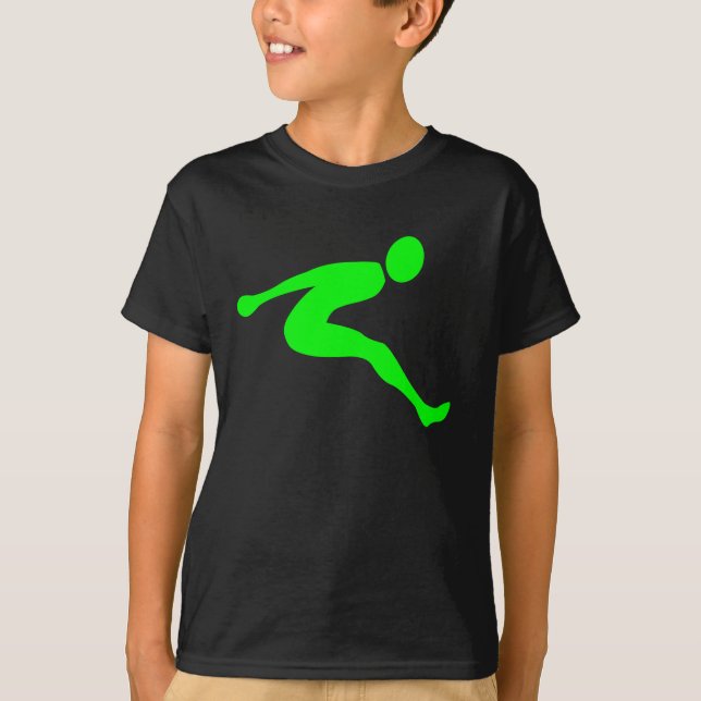 Camiseta Salto largo - Verde (Anverso)