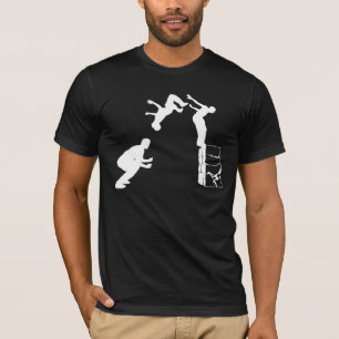 Camiseta salto mortal hacia atrás blanco