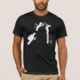 Camiseta salto mortal hacia atrás blanco