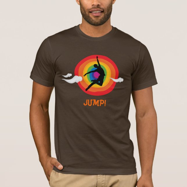 Camiseta ¡SALTO! (para el gay) (Anverso)